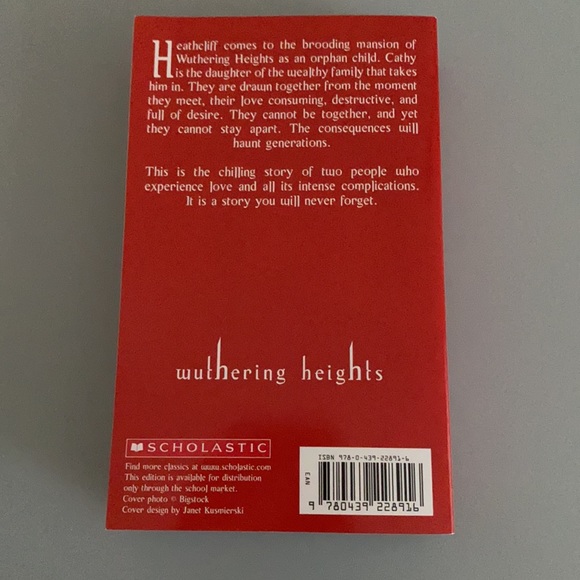 Wuthering Heights Paperback Chapter book - Picture 3 of 3